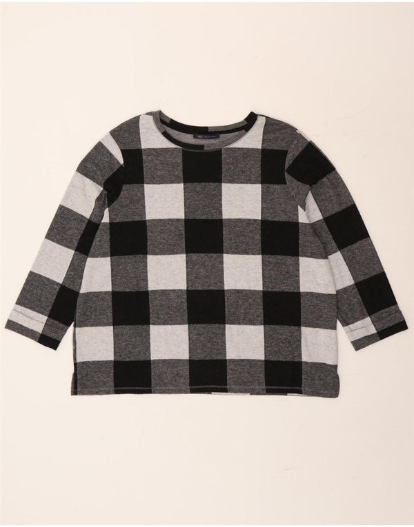 Marks & Spencer Top pentru femei cu mânecă lungă UK 20 2XL Gri din poliester