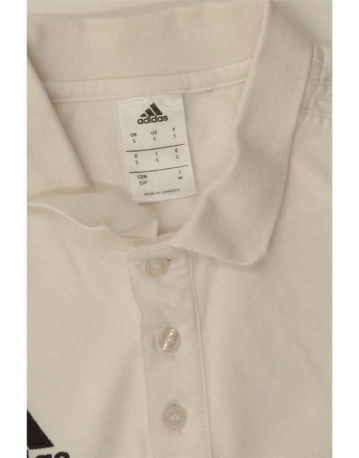 Tricou polo pentru bărbați Adidas Mic alb