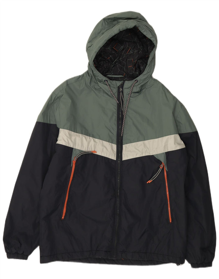 PEPE JEANS jachetă pentru bărbați cu glugă, UK 42 XL, albastru bleumarin, bloc de culoare