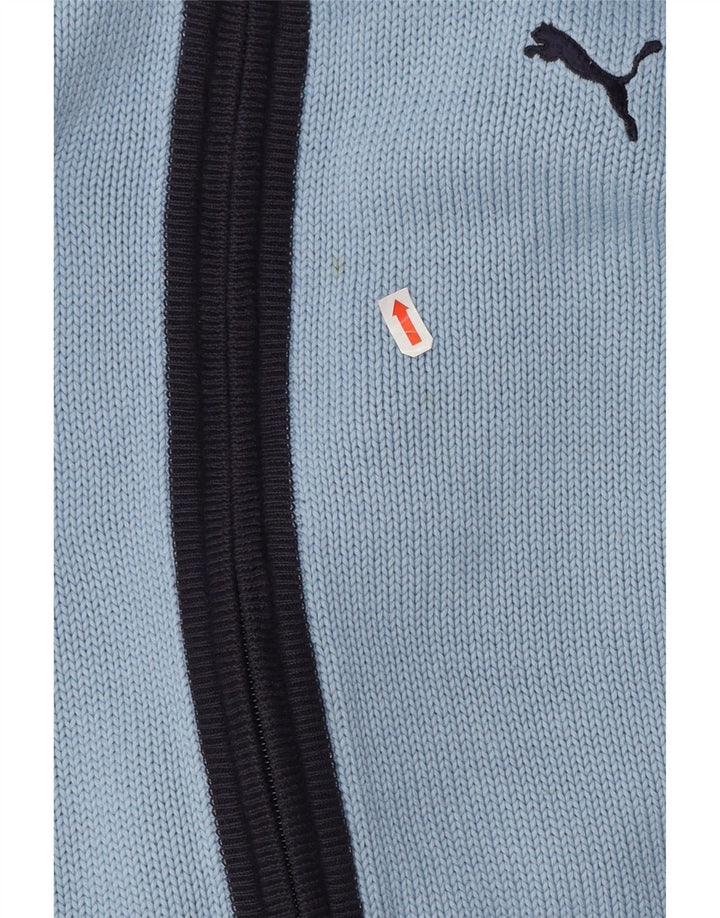 Pulover cardigan pentru bărbați Puma, mare, albastru acrilic