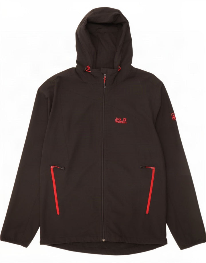 Jack Wolfskin Jachetă de trening cu glugă pentru bărbați UK 48 2XL Poliester negru
