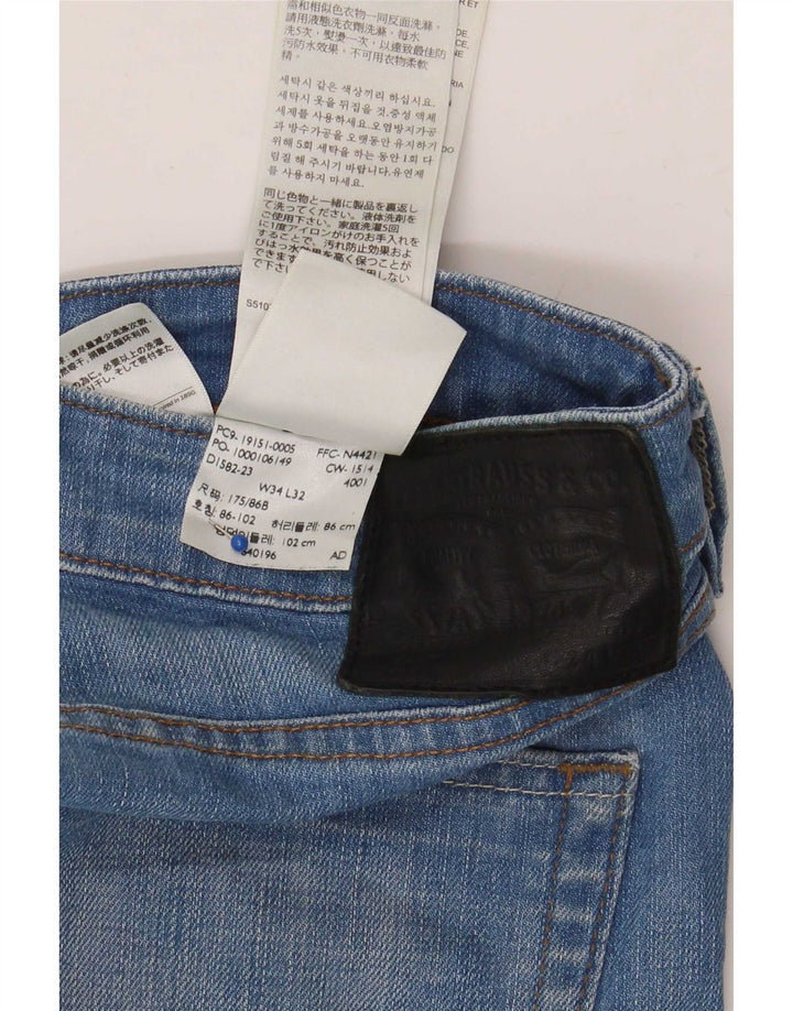 Blugi Levi's 511 Slim pentru bărbați W34 L32 Bumbac albastru