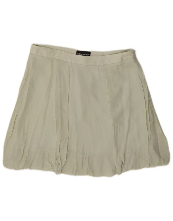 Fusta Mini Bubble pentru femei Emporio Armani IT 40 Small W27 Green Silk