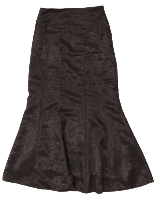 Fusta de damă vintage tip sirenă cu talie înaltă EU 38 Medium W24 Poliester negru
