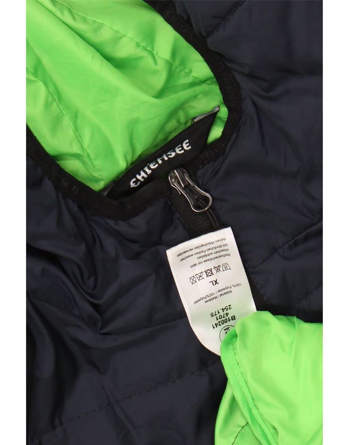 Jachetă căptușită cu glugă pentru bărbați CHIEMSEE UK 42 XL poliester bleumarin