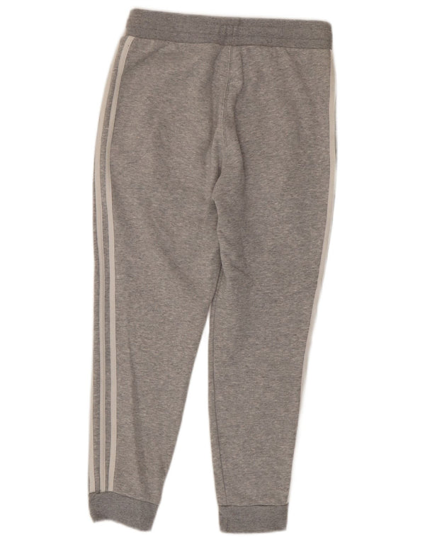 Pantaloni de trening Adidas pentru băieți Pantaloni de jogging 12-13 ani, bumbac cu pete gri