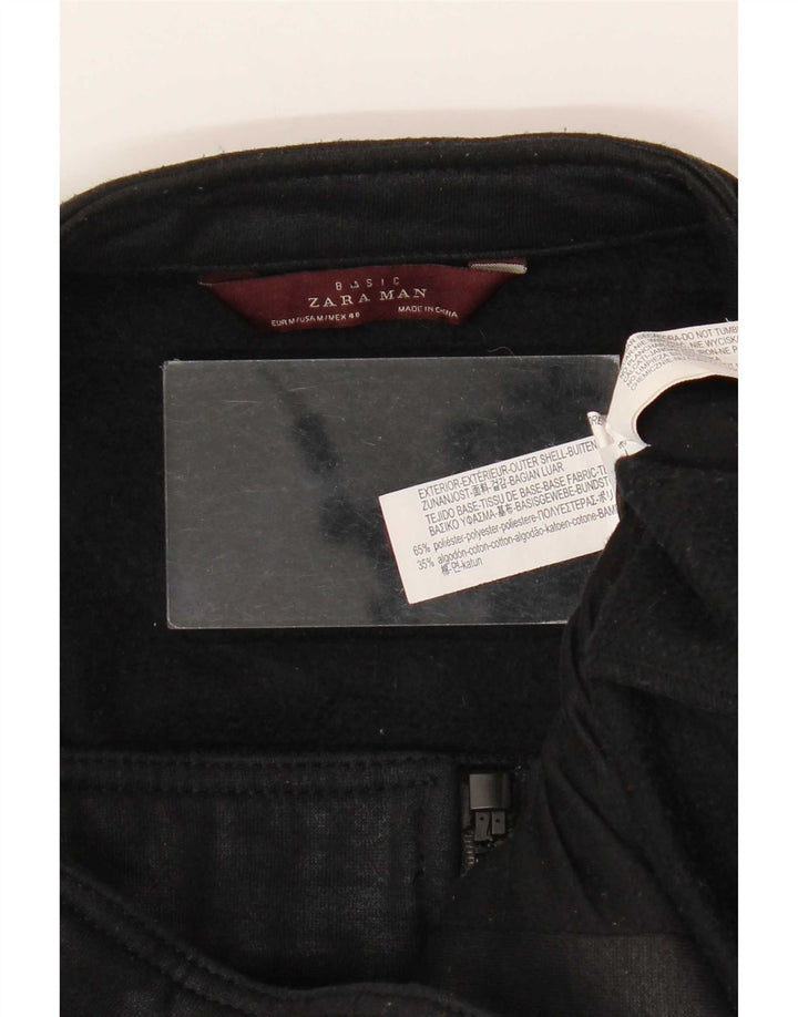 Bomber pentru bărbați Zara UK 38 Poliester mediu negru
