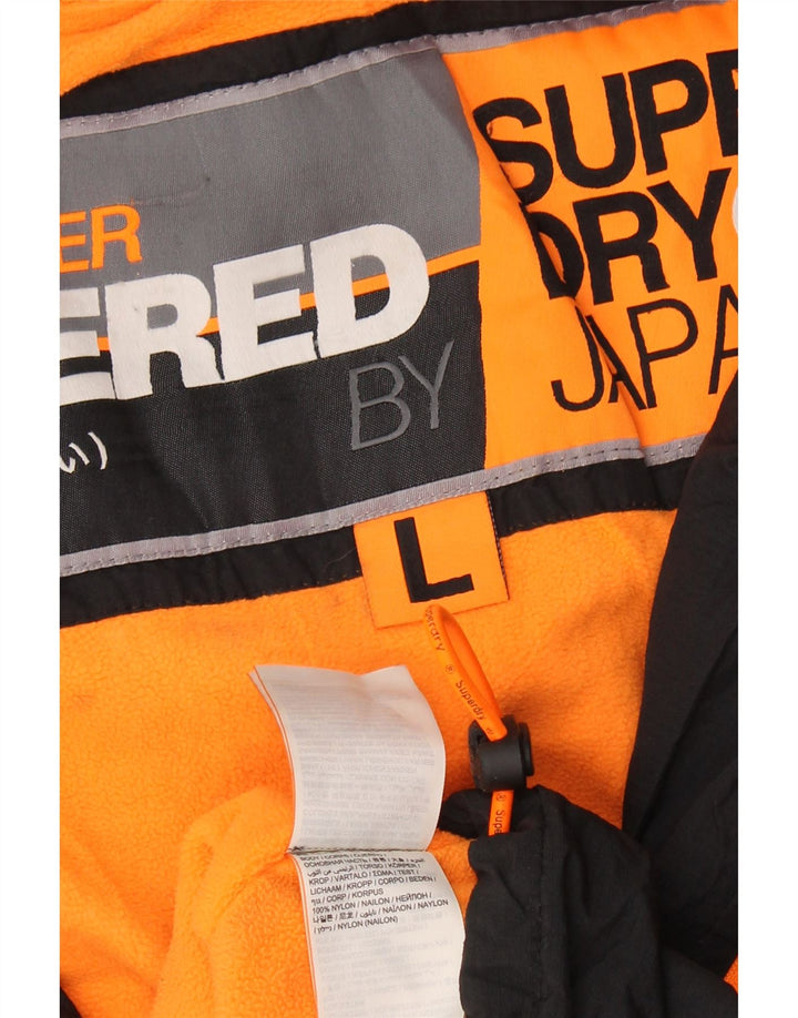 Jachetă Windbreaker pentru femei Superdry UK 16, mare, negru, nailon