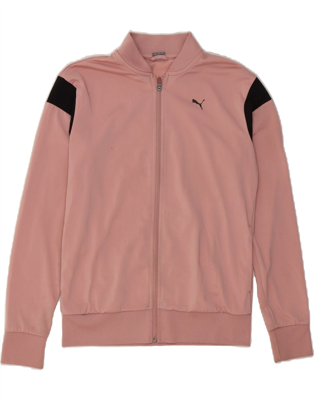 PUMA Womens Tracksuit Top Jacket UK 14 Medium Pink Colourblock Polyester Vintage Puma and Second-Hand Puma from Messina Hembry 