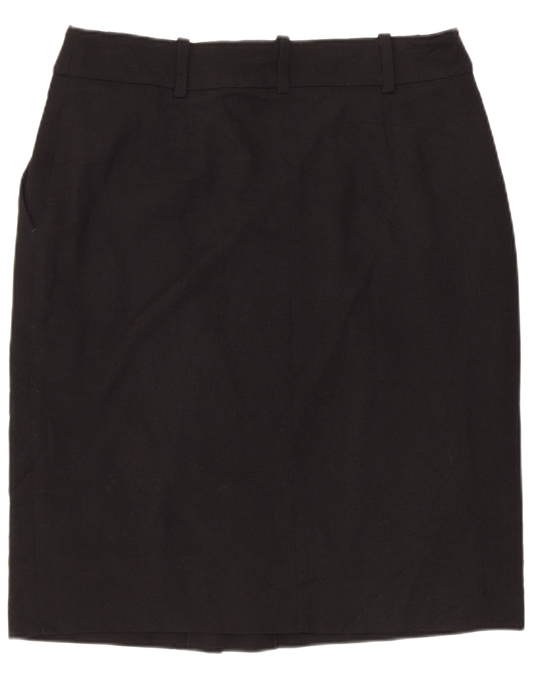 BROOKS BROTHERS Fusta dreaptă pentru femei US 4 Medium W30 Lână neagră