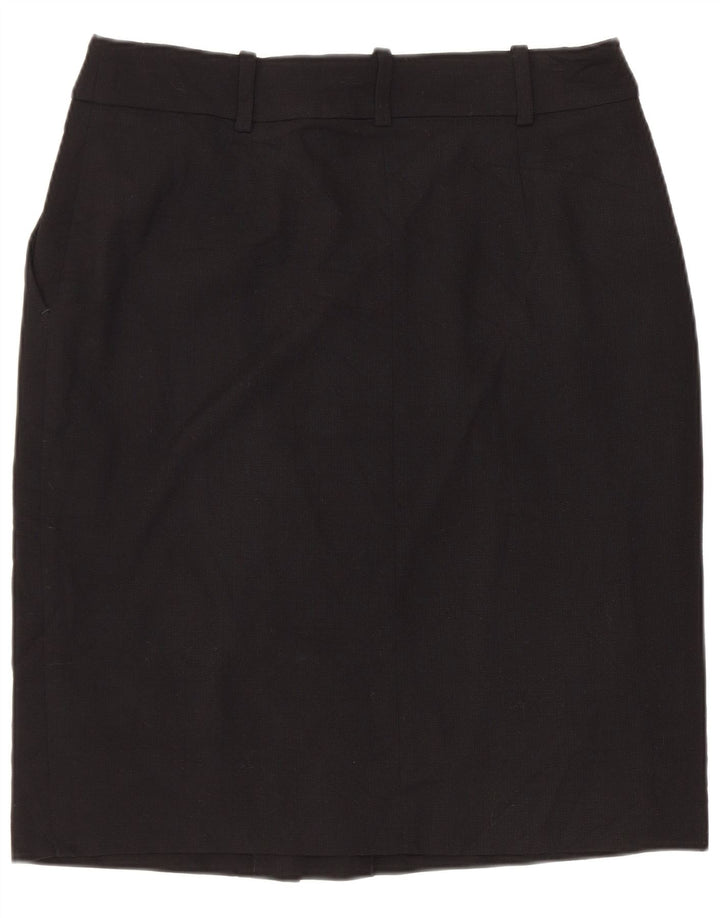 BROOKS BROTHERS Fusta dreaptă pentru femei US 4 Medium W30 Lână neagră