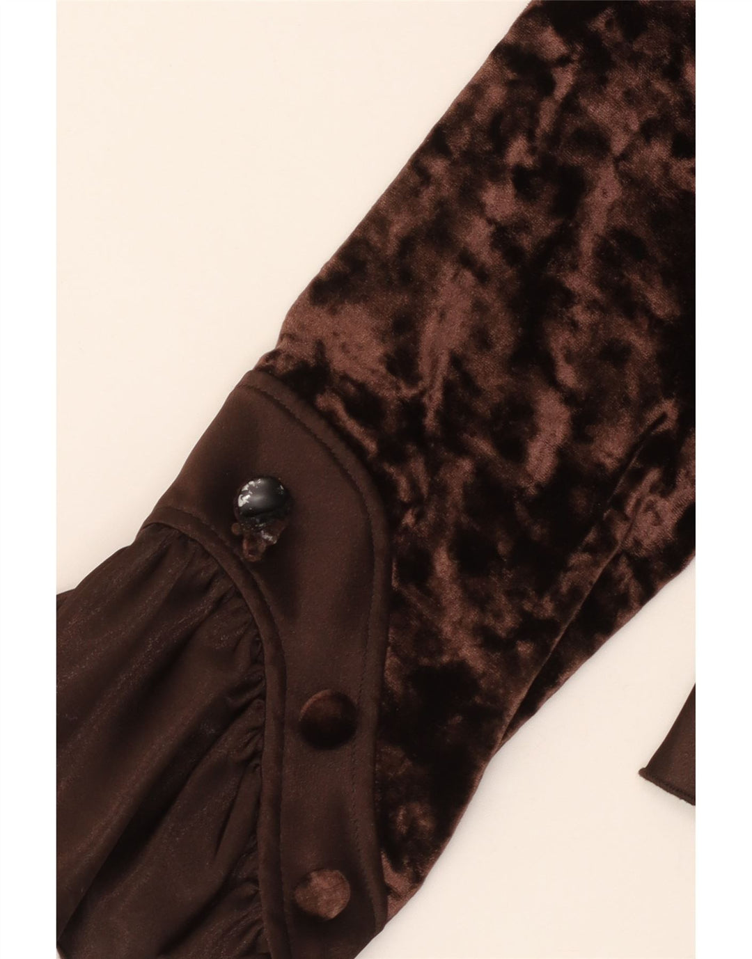 JOSEPH RIBKOFF Bluză cămașă din velur pentru femei UK 16 Poliester maro mare