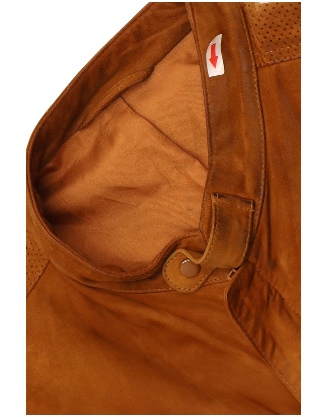 Bomber Vintage pentru bărbați din piele intoarsa UK 36 Mic Bej