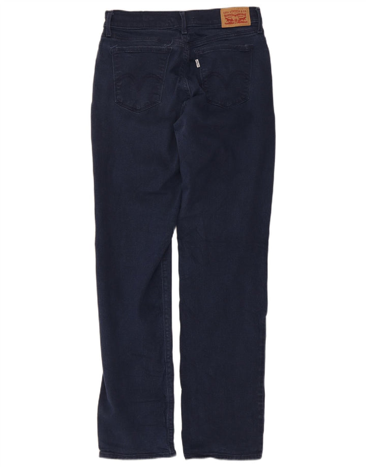 Blugi drepti 505 pentru femei Levi's W27 L30 bumbac bleumarin