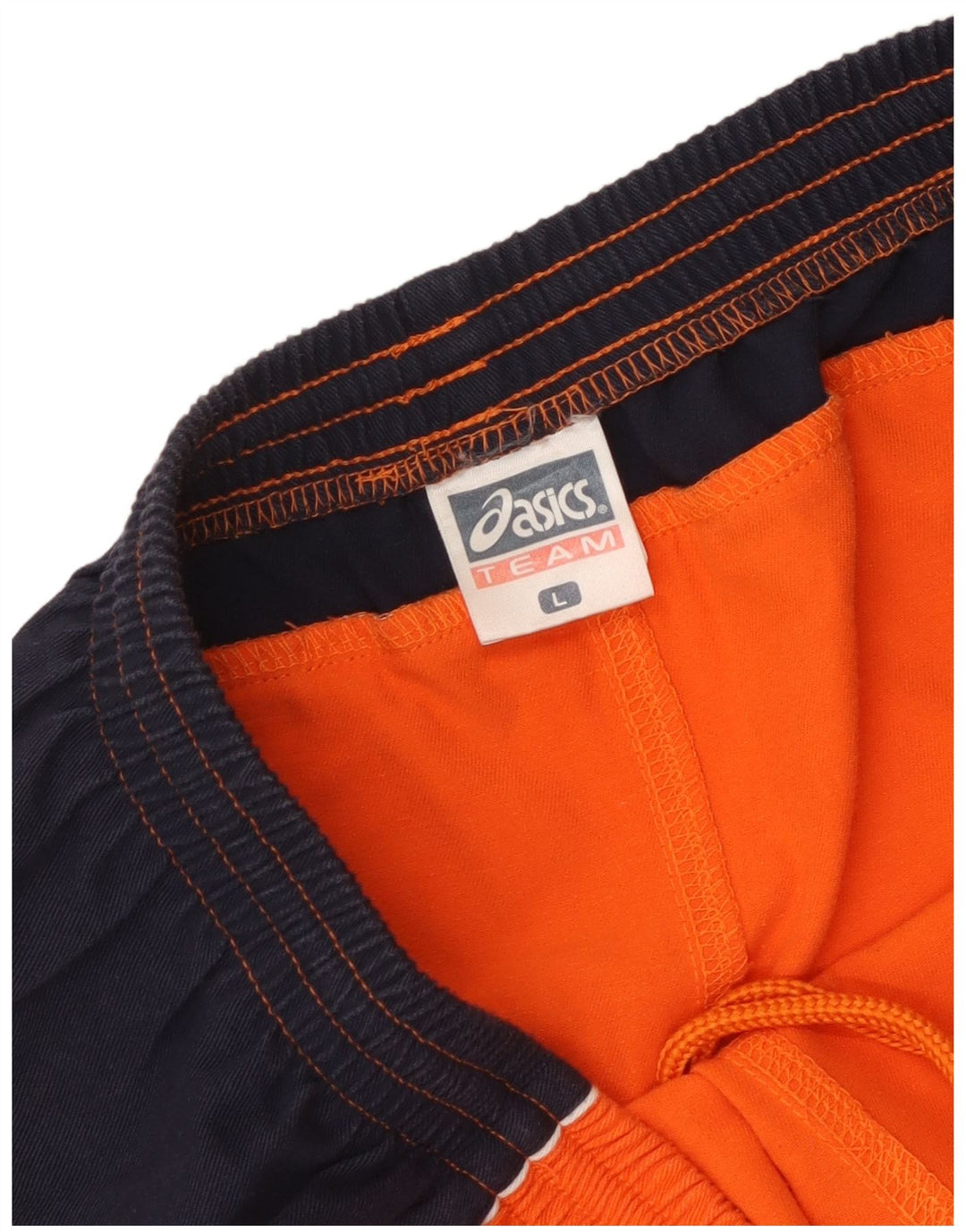 Pantaloni scurți sport Asics pentru bărbați, mari, portocalii, poliester color bloc