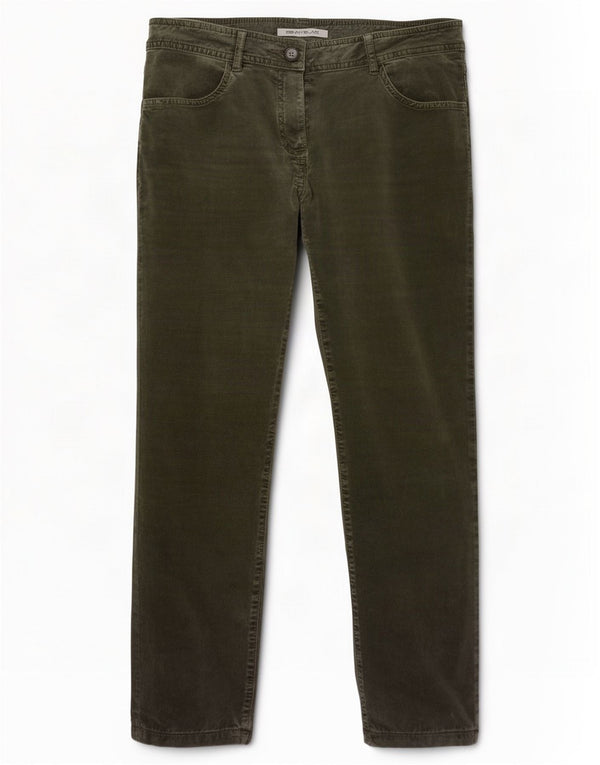 Pantaloni drepti din velur pentru femei Penny Black IT 42 Medium W28 L26 Verde