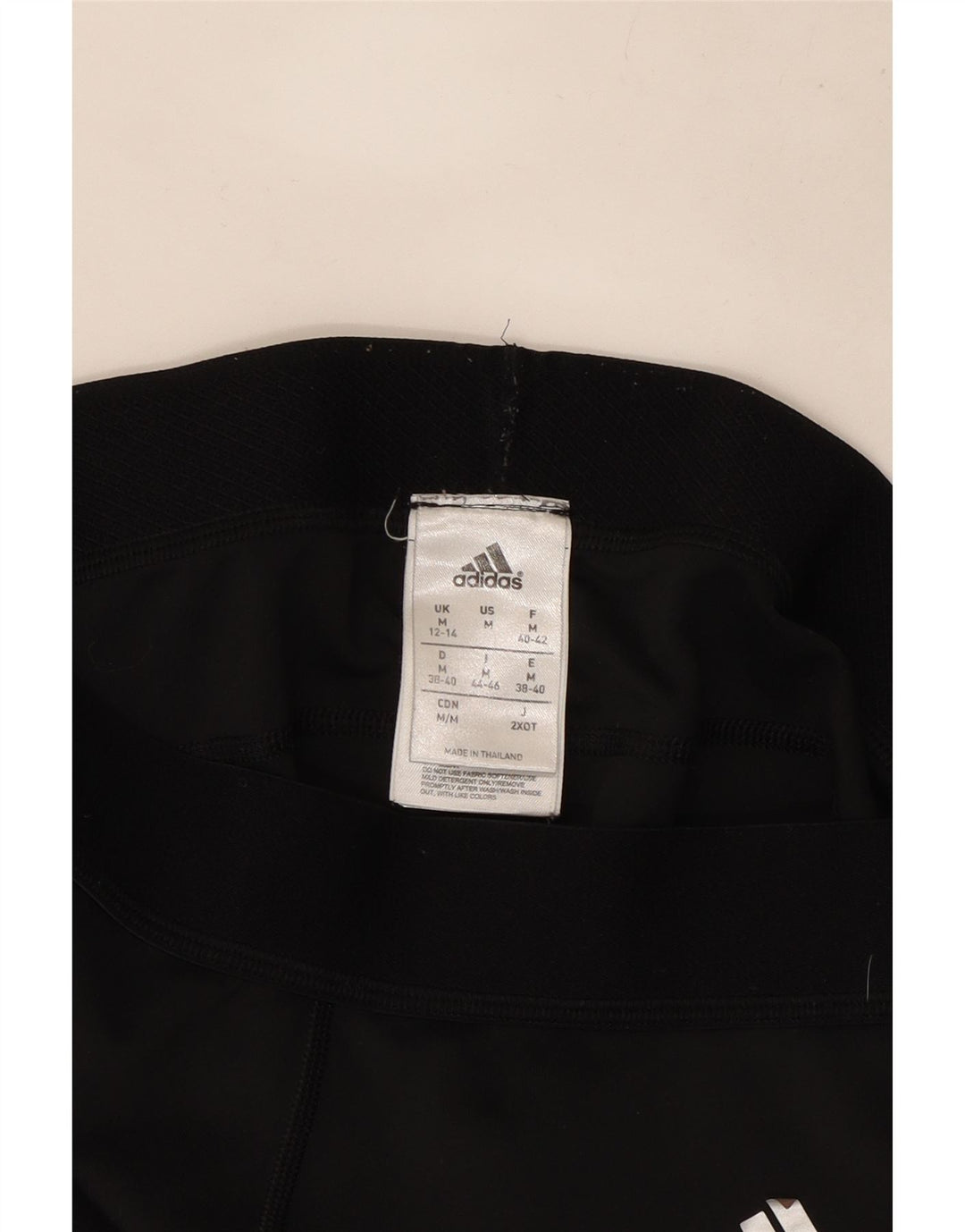 Leggings grafic Adidas pentru femei UK 12/14 Poliester mediu negru