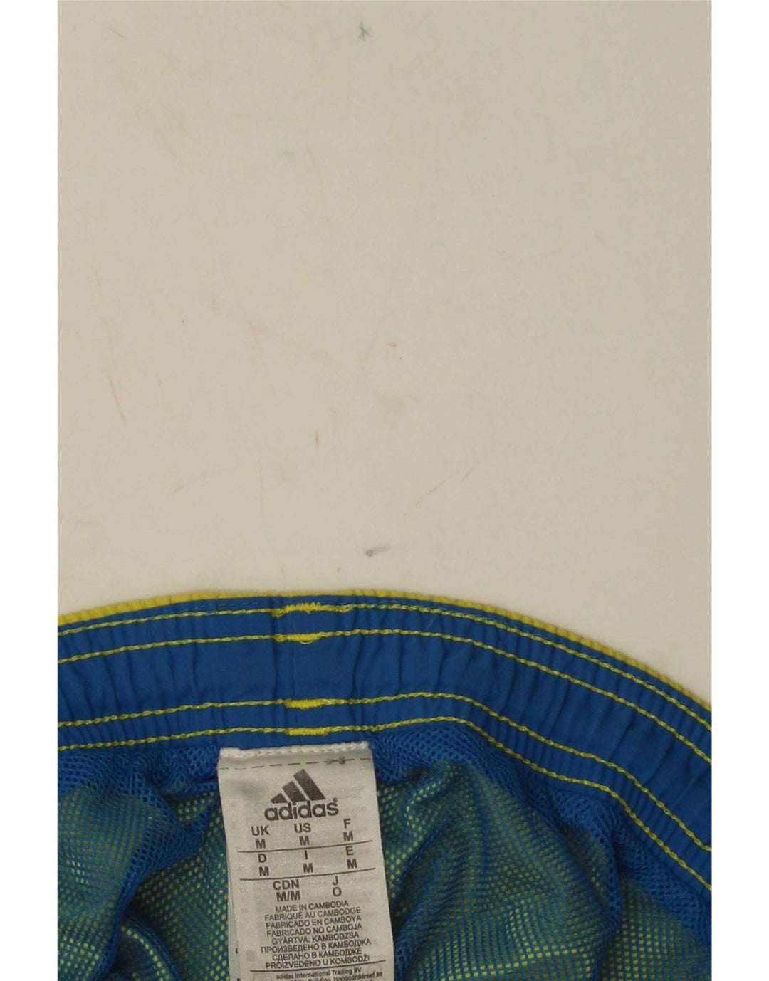 Pantaloni scurți de înot Adidas pentru bărbați, nailon galben mediu