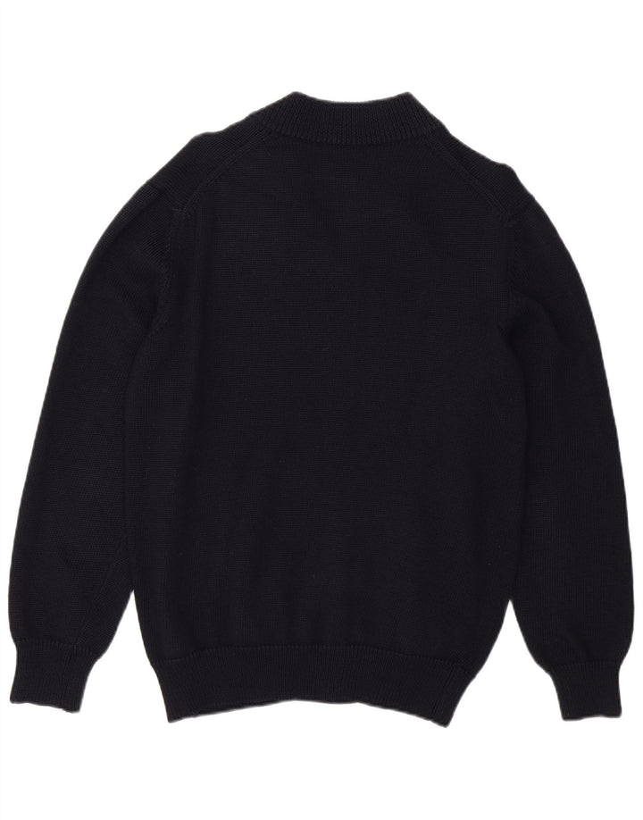 ERMENEGILDO ZEGNA Pulover Cardigan pentru bărbați Marea Britanie 36 Mic Lână virgină bleumarin