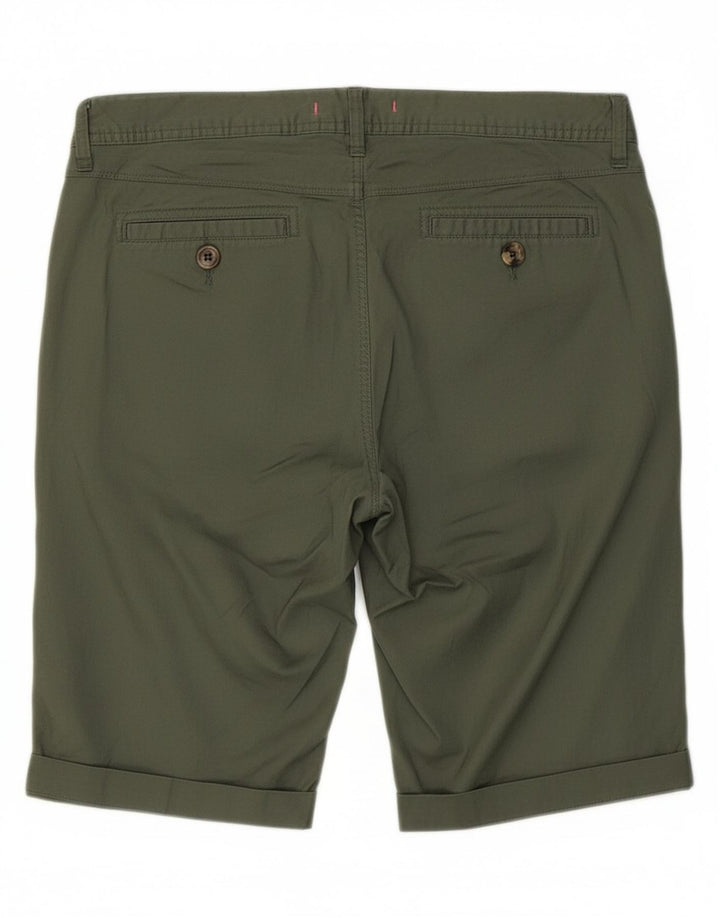 WHITE STUFF Womens Chino Shorts UK 10 Small W32 Khaki Cotton