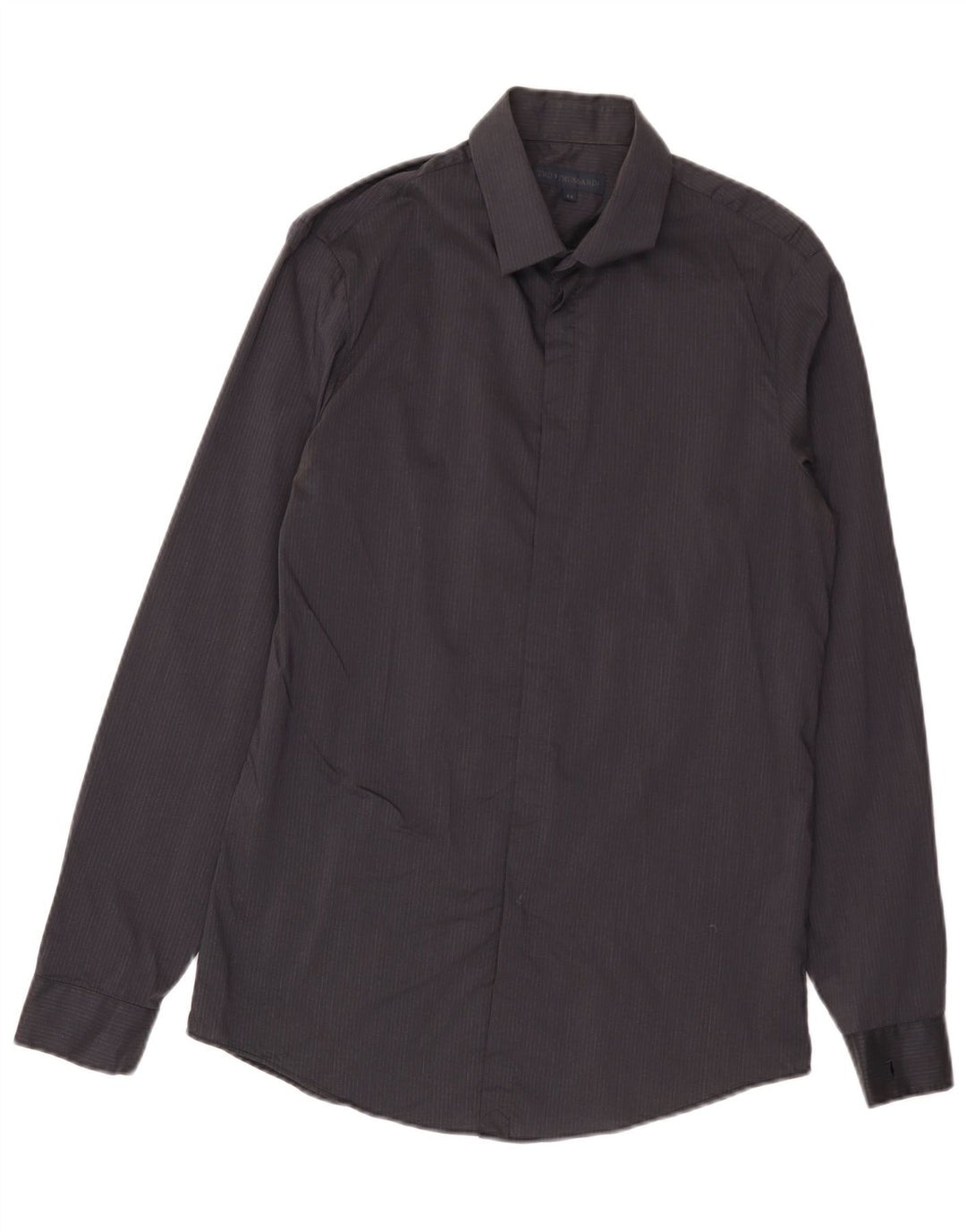 Cămașă Trussardi pentru bărbați, mărimea 41, bumbac negru mediu cu dungi