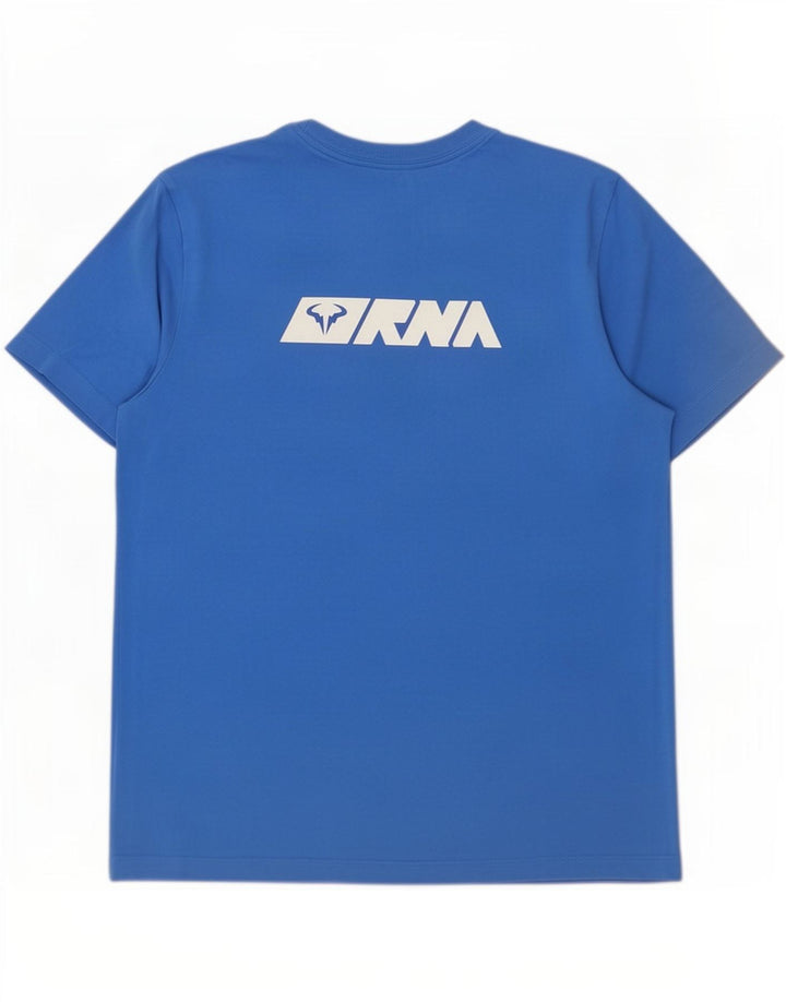 Tricou grafic Nike Rafa pentru bărbați Top din bumbac albastru mediu