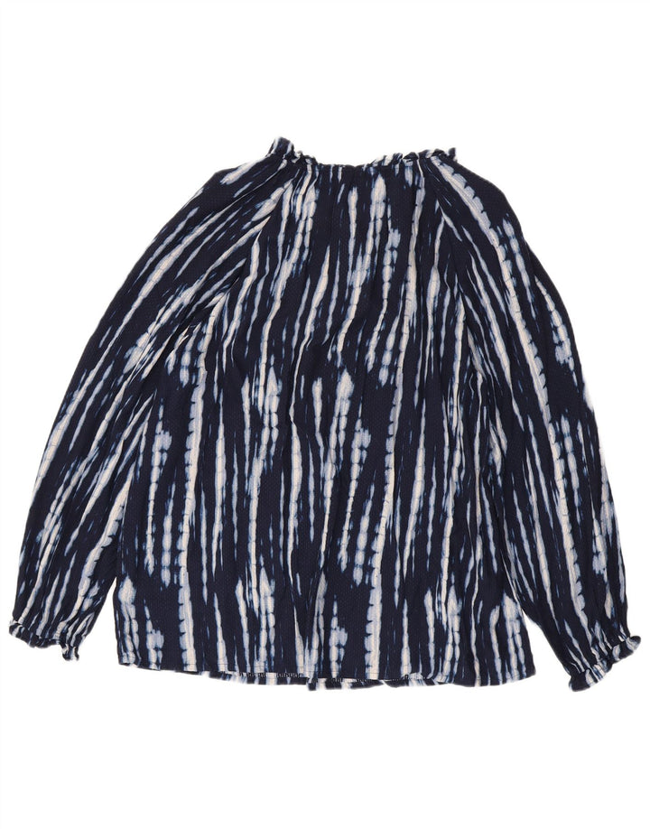 Bluză pentru femei Monsoon cu model abstract, Marea Britanie 14, vascoză mare, bleumarin