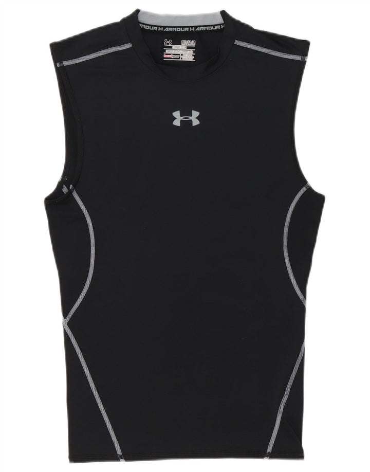 Vesta grafică pentru bărbați UNDER ARMOUR Heat Gear, poliester mediu negru