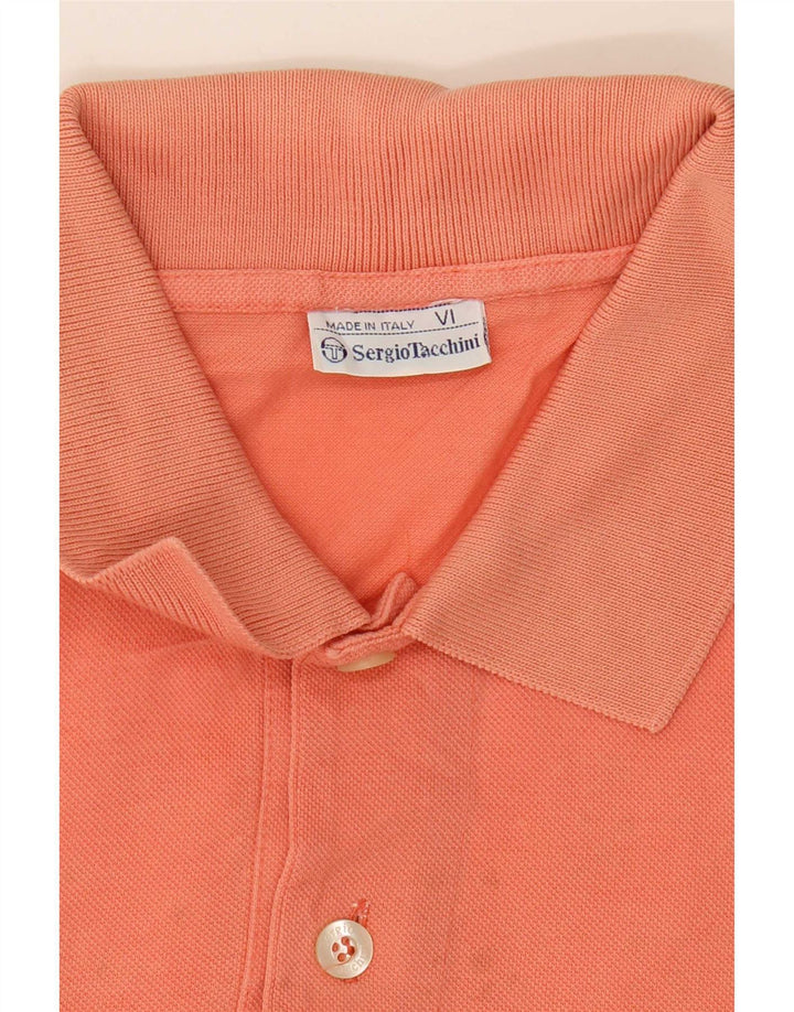 Tricou polo Sergio Tacchini pentru bărbați, bumbac portocaliu mare