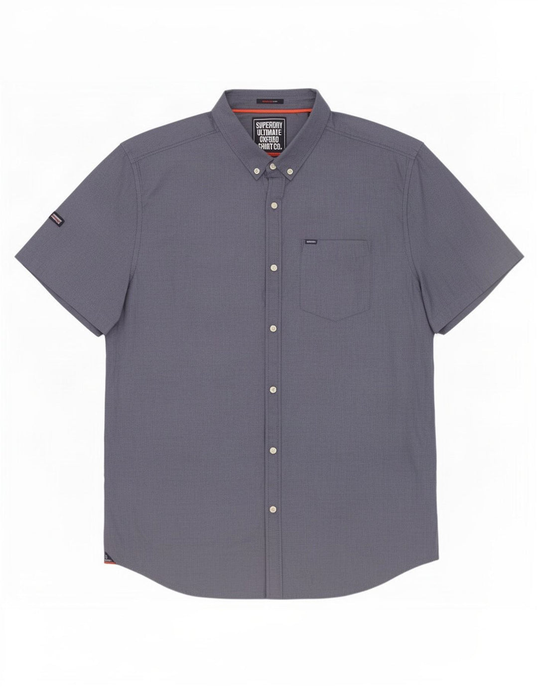 Cămașă Superdry pentru bărbați, cu mânecă scurtă, în formă regulată, 2XL, bumbac albastru