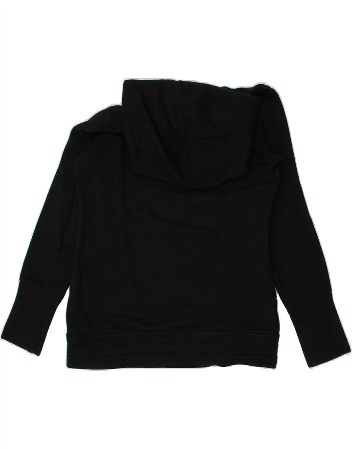 PUMA Womens Graphic Hoodie Jumper UK 8 Small  Black Vintage Puma and Second-Hand Puma from Messina Hembry 