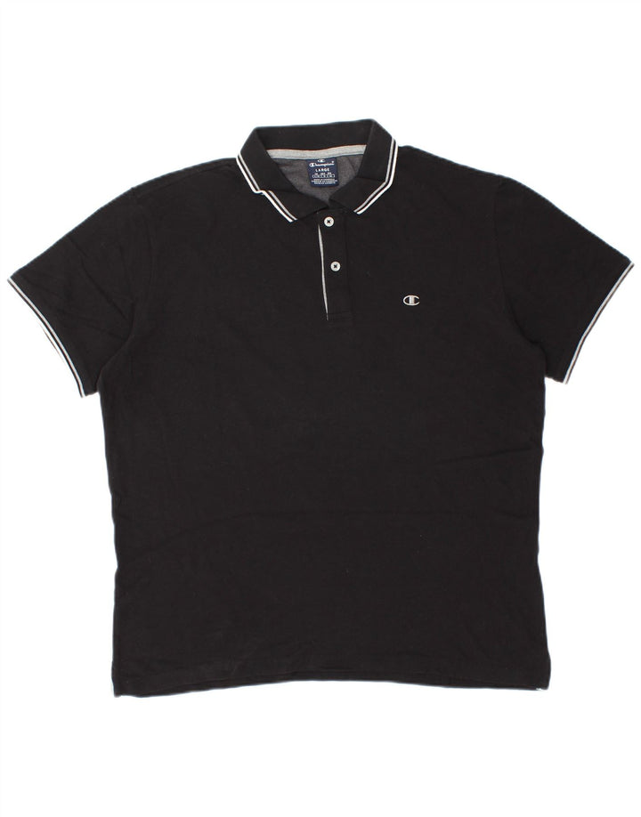Tricou polo pentru bărbați Champion, mare, negru