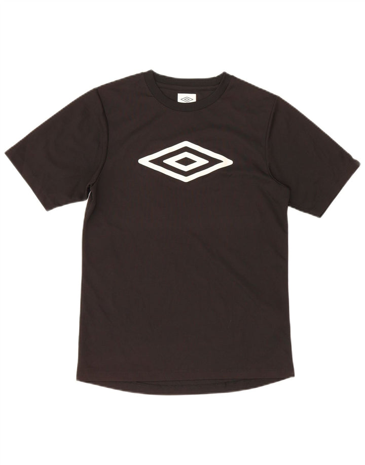 Tricou grafic pentru băieți Umbro Top 12-13 ani poliester negru