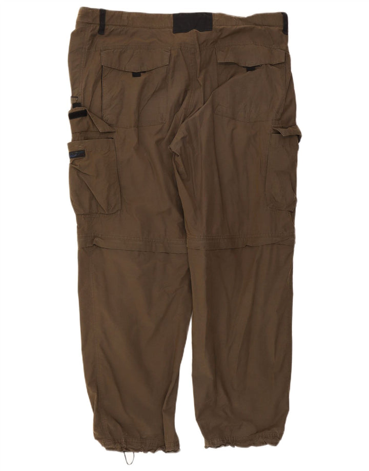 Pantaloni cargo pentru bărbați Marks & Spencer Active Regular Fit L42 L31 Kaki Bumbac