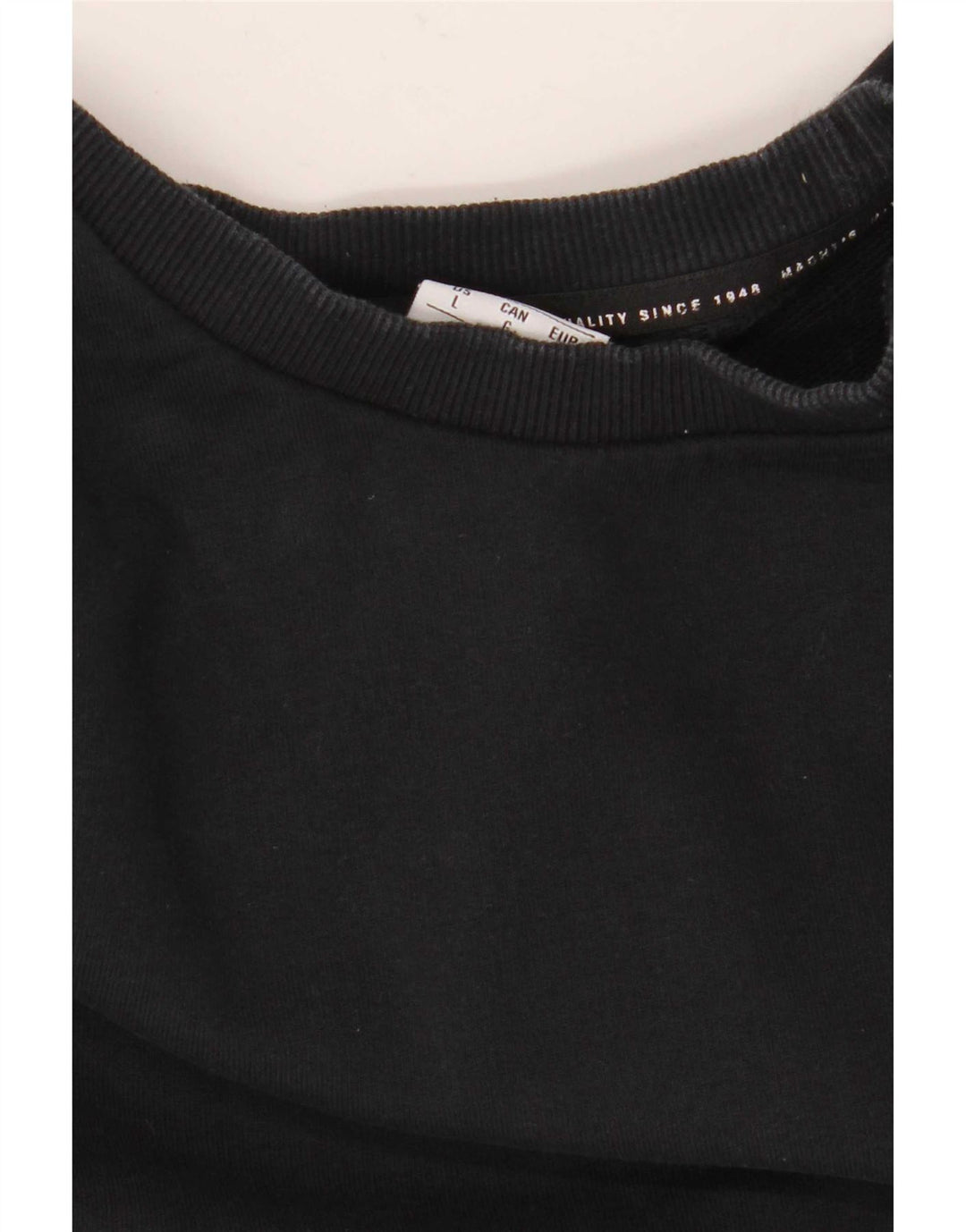 Pulover Puma pentru bărbați, bumbac mare, negru