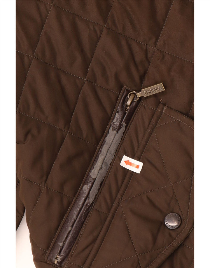 BARBOUR Jachetă matlasată pentru bărbați UK 42 XL Maro Poliester