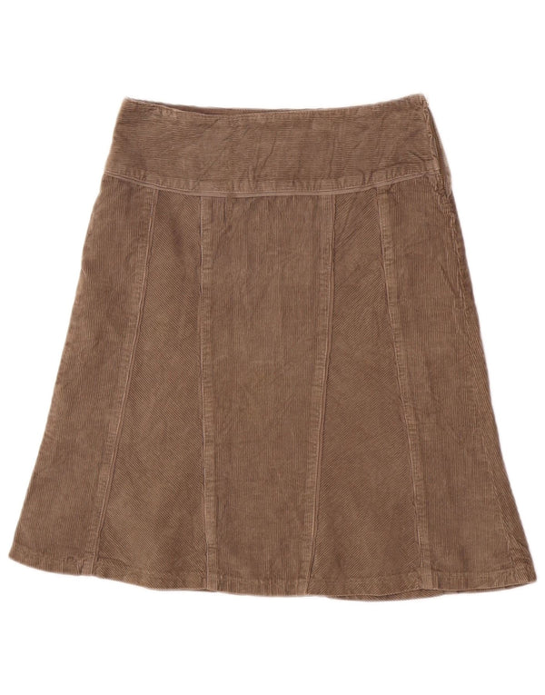 Fusta Benetton pentru femei din velur IT 40 Small W29 Bej Bumbac