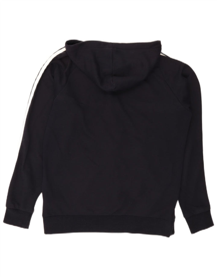 Pulover Adidas pentru bărbați, cu fermoar, bumbac, albastru, mediu