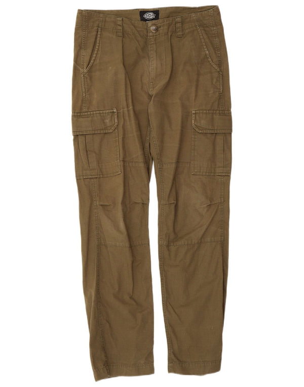 Pantaloni cargo drepti pentru bărbați Dickies L32 L32 bumbac cu dungi kaki