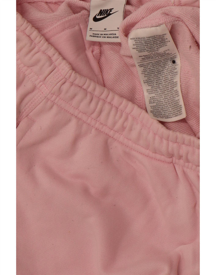 Pantaloni scurti sport NIKE pentru femei UK 14, bumbac roz mediu