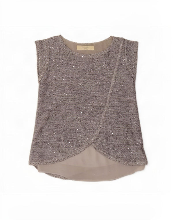 Bluză pentru femei Zara UK 10 Small Grey Flecked