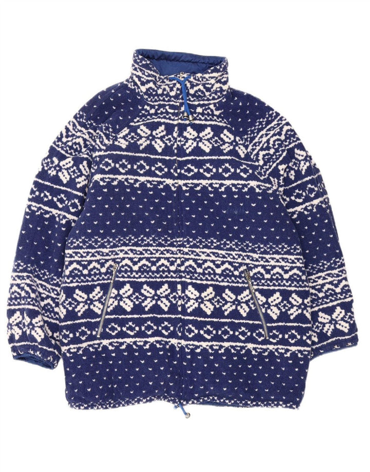 COLMAR Womens Reversible Padded Coat IT 44 Medium Blue Nylon