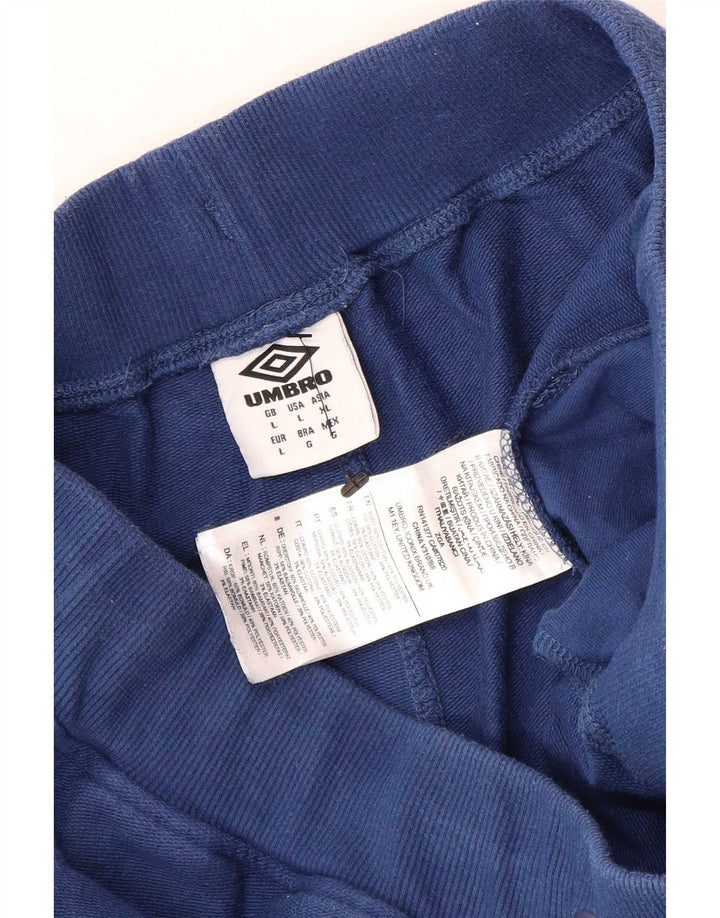 Pantaloni scurți sport Umbro pentru bărbați, mari, albastru, bumbac