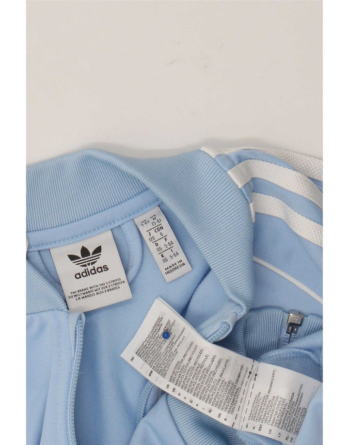 Jachetă de trening pentru băieți Adidas 5-6 ani poliester albastru