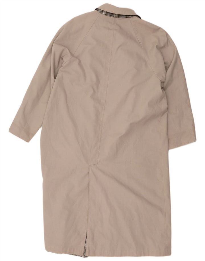 Palton reversibil vintage pentru femei UK 12 Bej mediu