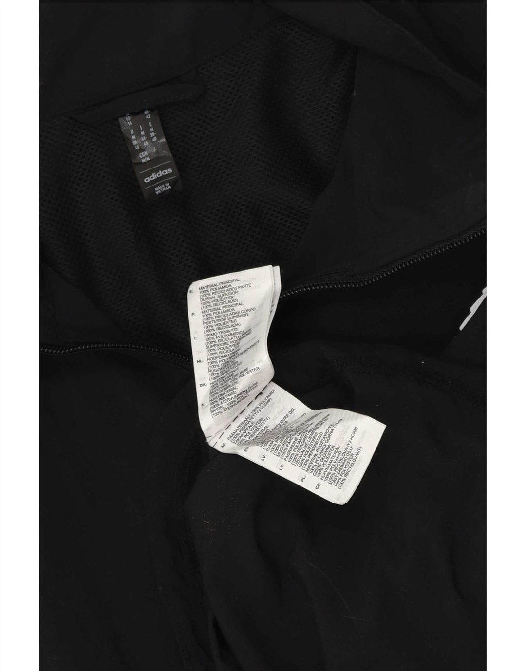 Jachetă de trening supradimensionată Adidas pentru femei UK 12/14 Medium Black