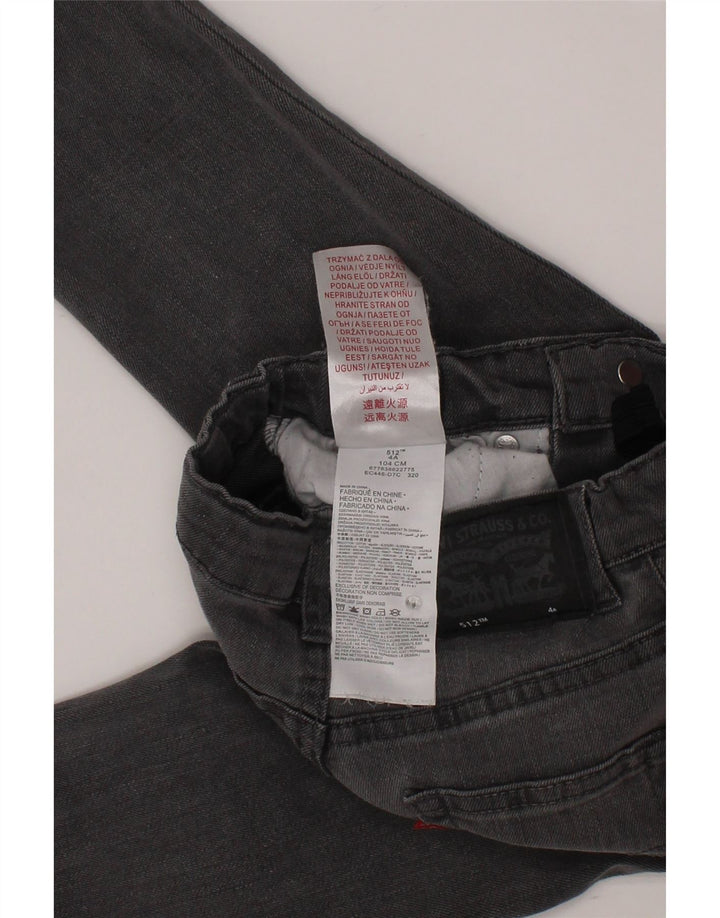 Levi'S Boys 512 Slim Tapered Jeans 3-4 ani W20 L16 bumbac gri