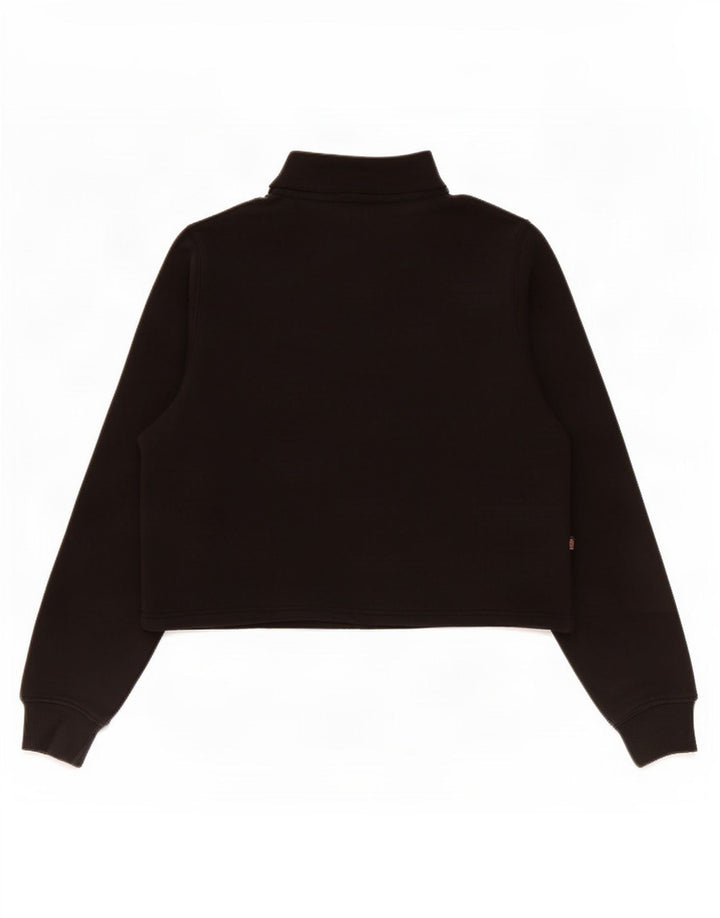 Pulover pentru femei Dickies, cu fermoar și gât, UK 14 Medium Negru