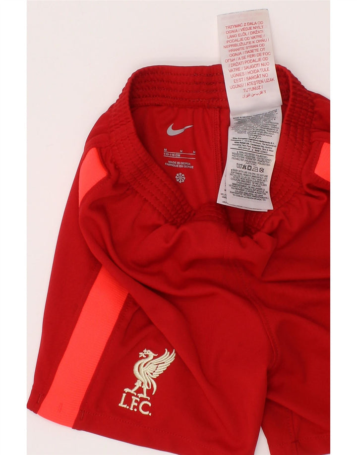Pantaloni scurți sport Liverpool Nike pentru băieți 7-8 ani, roșu mediu, poliester color bloc