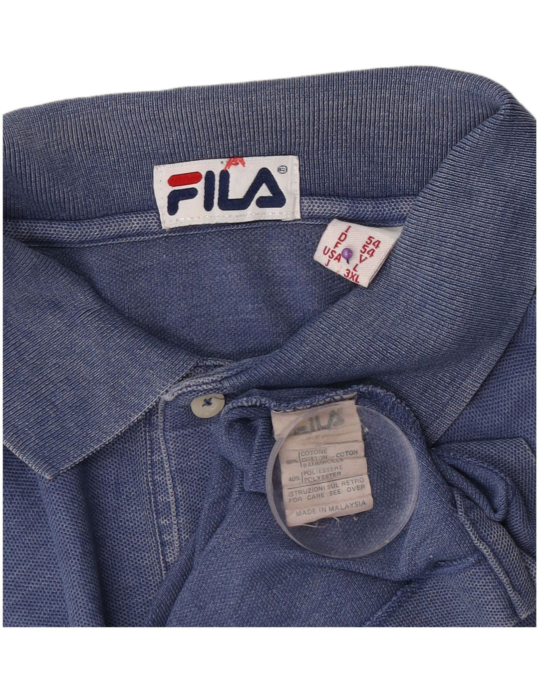 Tricou Polo Fila Bărbați IT 54 XL Bumbac Bleumarin